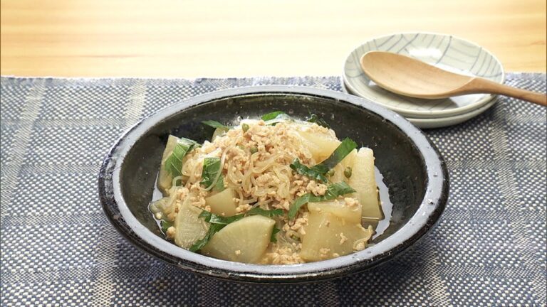【3分クッキング公式】大根と糸こんの鶏そぼろ煮