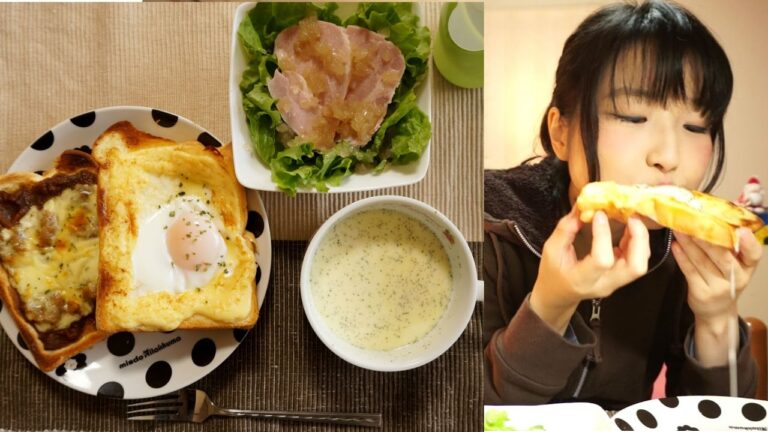 女がどろどろラピュタパンを食べるだけ【食事動画】