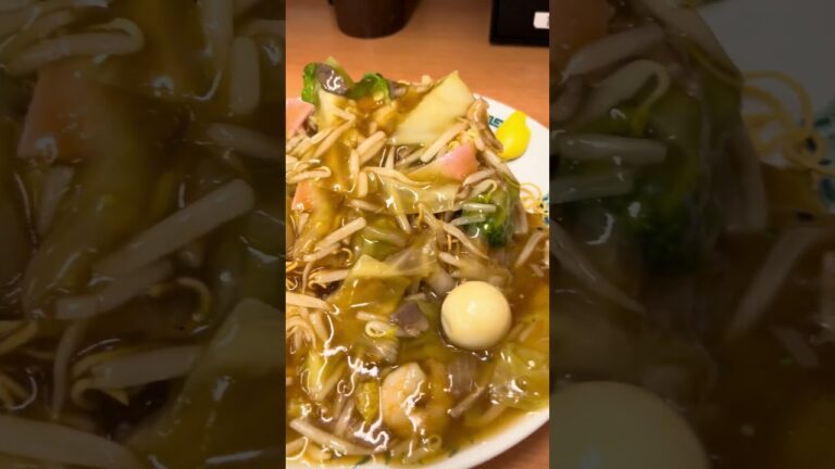 【日常】安定の日高屋 かた焼きそば ￥660 安い