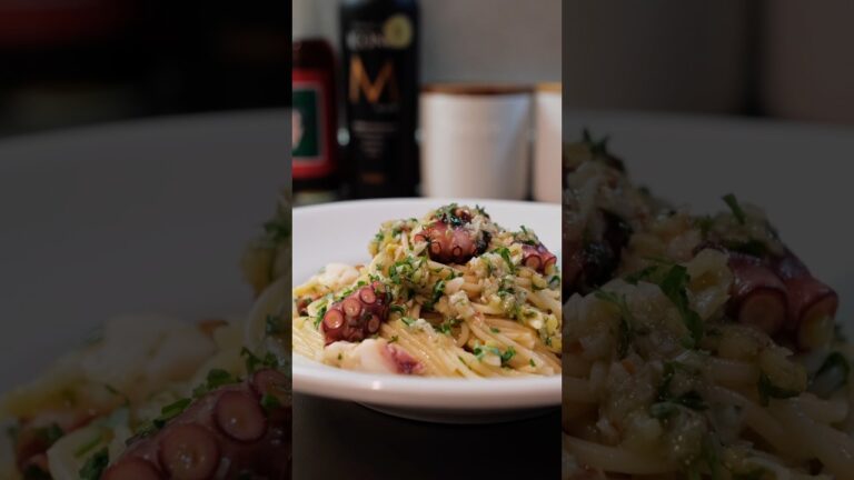 【簡単おしゃうま】タコと長ねぎのオイルパスタの作り方［BINANPASTA]