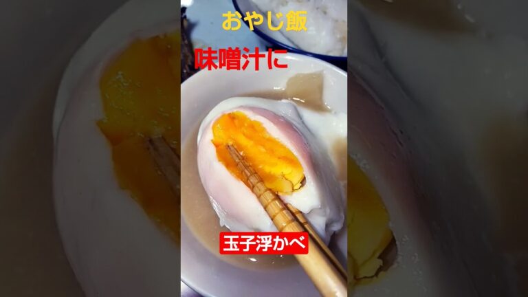 【おやじ飯】玉子１個で豪華味噌汁！？ 20230430朝飯！