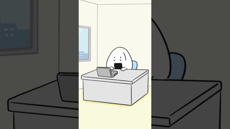 眠いのごまかす  #animation #アニメーション #おにぎりとうめぼし #funny# #cartoon #おにうめ