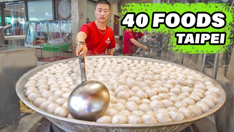 40 MUST TRY Taiwanese Street Foods in TAIPEI - XXL Fried Chicken + LUXURY Seafood + INSANE Noodles