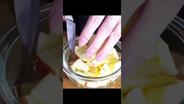 材料3つ！りんごケーキ作り方🍎【卵、バターなし】 #syuncooking