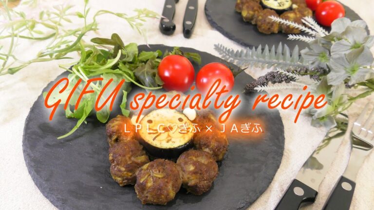 ナスライオンさんの味噌風味ハンバーグ