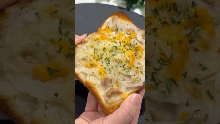 休日の朝にピッタリ！【新たまとツナのトースト】　#ズボラレシピ #簡単レシピ #トーストアレンジ