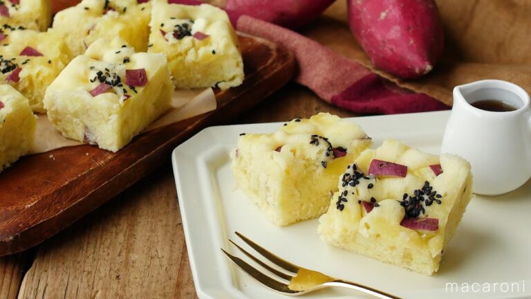 【さつまいも蒸しパン】ふんわりごろごろ💕レンジで簡単！ホットケーキミックスでお手軽♪