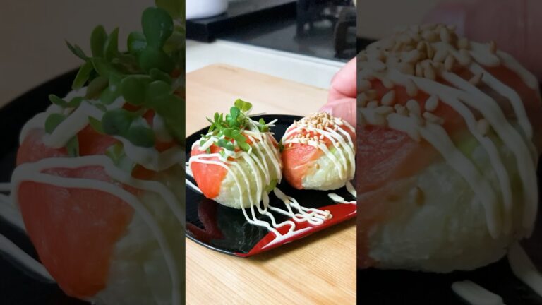 Smoked salmon, avocado, and cream cheese, temari sushi ball onigiri: How a Japanese dad makes lunch