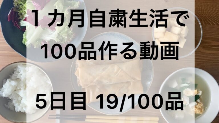 自粛生活5日目 チャプチェ春巻き定食【1カ月自粛生活100品作る動画】