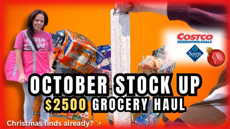 10月のコストコとサムズクラブの買いだめ｜2500ドルの買い物、クリスマスの掘り出し物、そして現実のカオス😅