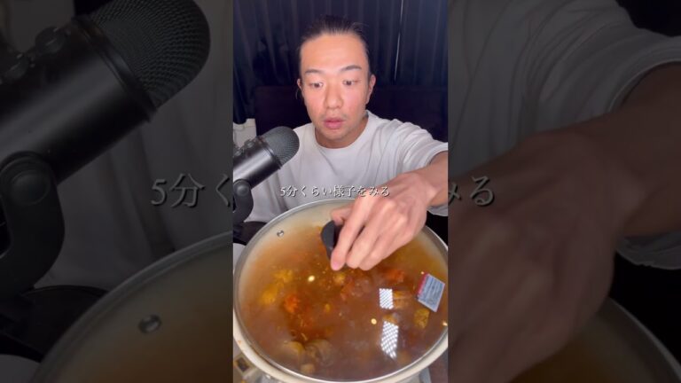 これは痩せるラーメン！　　　　　　　　　　　　　　#無水カレー#無水カレーニキ#ダイエット　#筋トレ　#mukbang