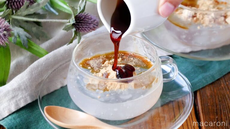 【マグカップわらび餅】レンチンして混ぜるだけ！マグカップ1つで簡単レシピ♪｜macaroni（マカロニ）