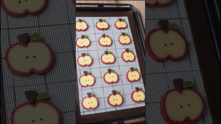 リンゴクッキーの作り方🍎#お菓子作り #アイスボックスクッキー #りんご #おうちカフェ