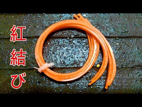 正月用　『紅結び』　飾り切り　作り方