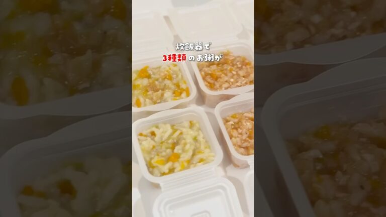 【離乳食】炊飯器で一気におかゆ3種類！レシピはココ👇 #離乳食 #7ヶ月離乳食 #2回食 #離乳食レシピ  #育児の悩み #赤ちゃんごはん