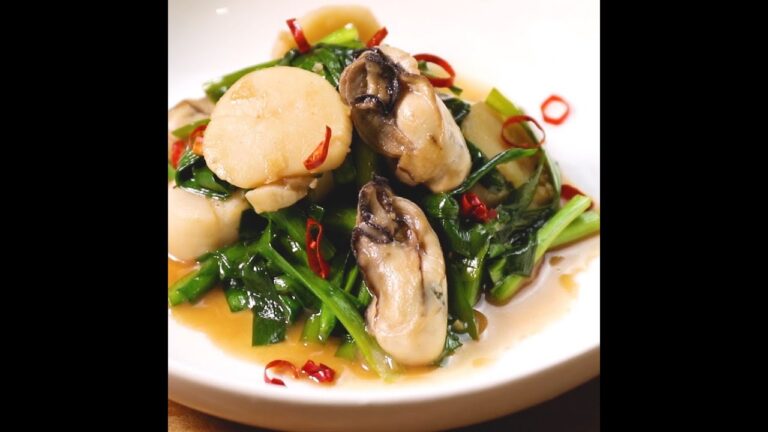 紹興酒とニラで本格中華！牡蠣と帆立のオイスターソースソテー ｜ moguna[モグナ]