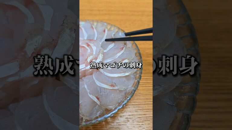 熟成マゴチの刺身が美味すぎた #盛り付け #捌き方 #料理 #sashimi #flathead