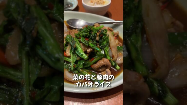 クルンサイアムの季節限定［春ガパオ］菜の花と豚肉のガパオライスが絶品だった！ #タイ料理 #ガパオライス #クルンサイアム