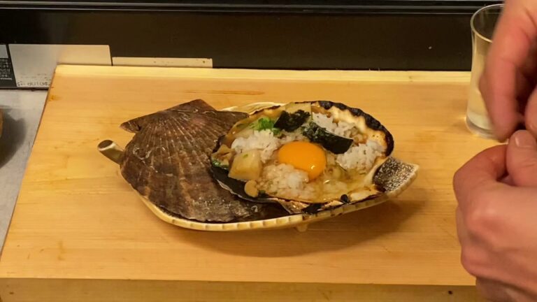 ホタテ剥き方、ホタテバター醤油焼き作り方【japanese food】