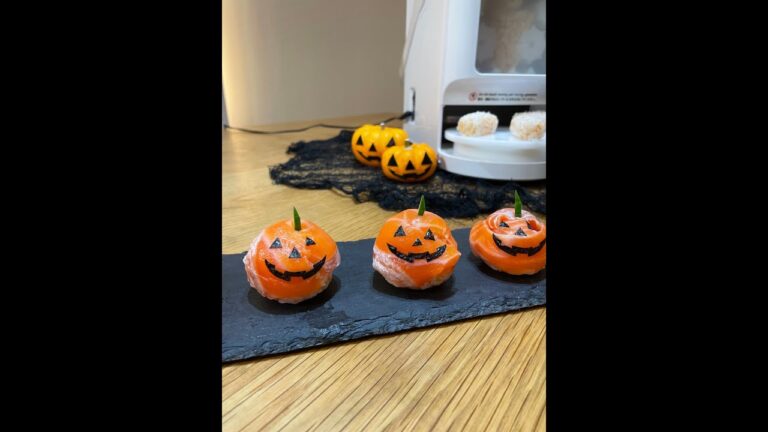 Halloween Temari salmon sushi #shorts