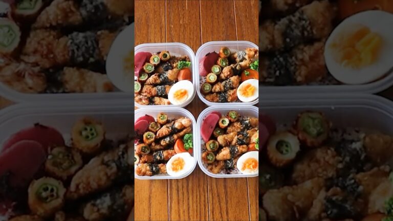 朝6時から作る海苔巻きチキン弁当🍱⭐️