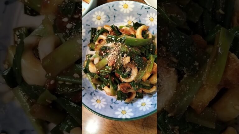 イカとネギの味噌和え　10月29日　＃Shorts