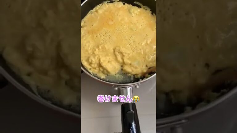 【閲覧注意】料理初心者（彼氏）が初めてだし巻き玉子を作った結果…【自炊】