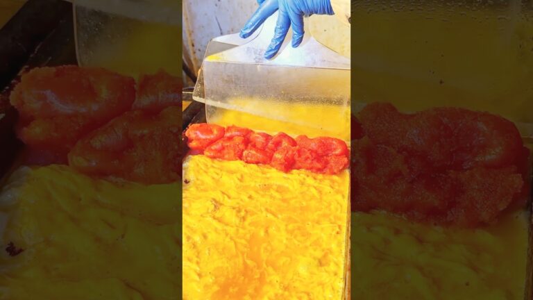 明太子×ふわふわ玉子！鉄板で焼く絶品だし巻き卵【はんなりいなり】 #japanesefood