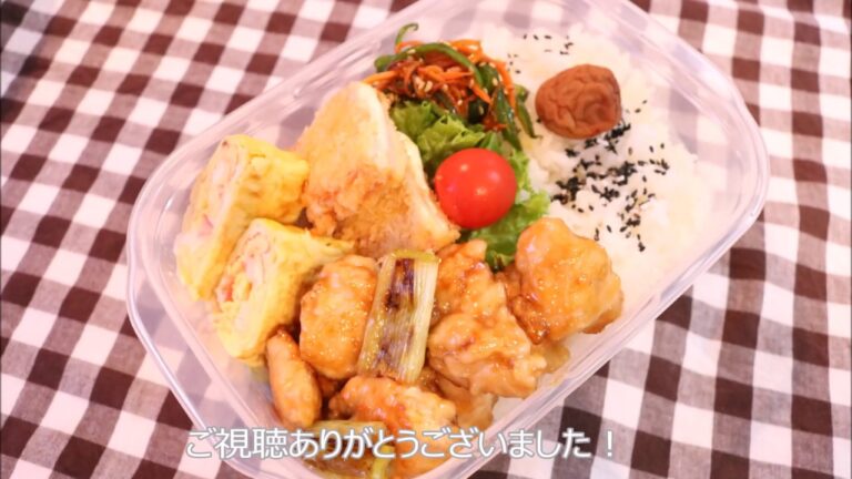 【夫のお弁当】＃39「ささみ焼き鳥弁当」簡単ハムチーズカツ～bento