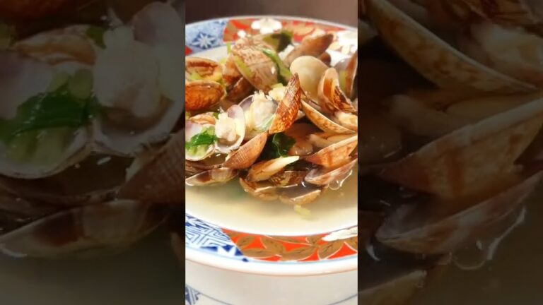 基本のあさりの酒蒸しの作り方!出汁多め! #shorts