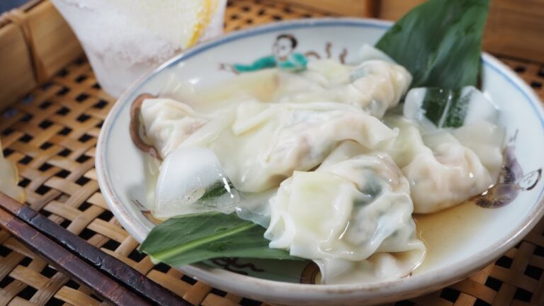 【冷やし梅しそワンタン】ツルんと美味しい暑い季節にひんやりおつまみ