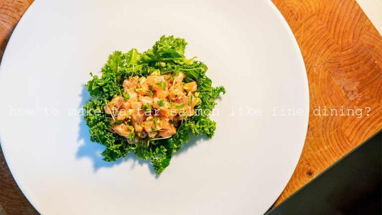 おしゃれに魅せるサーモンのタルタルの作り方。