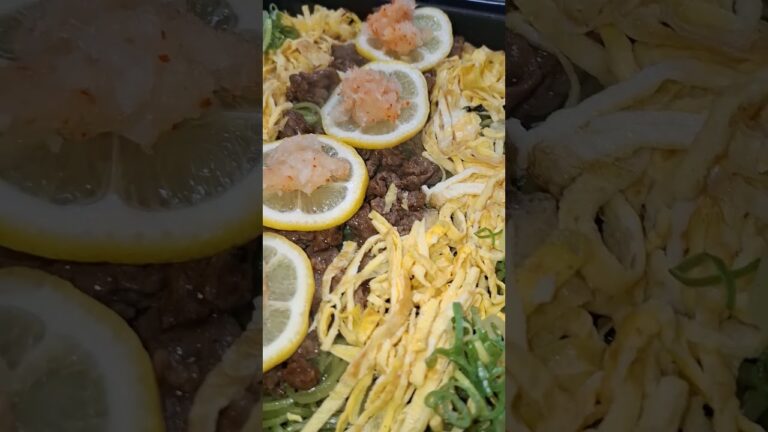 10月７日の晩ごはんは、山口県下関名物、瓦そばを、ホットプレートで焼いて食べました。