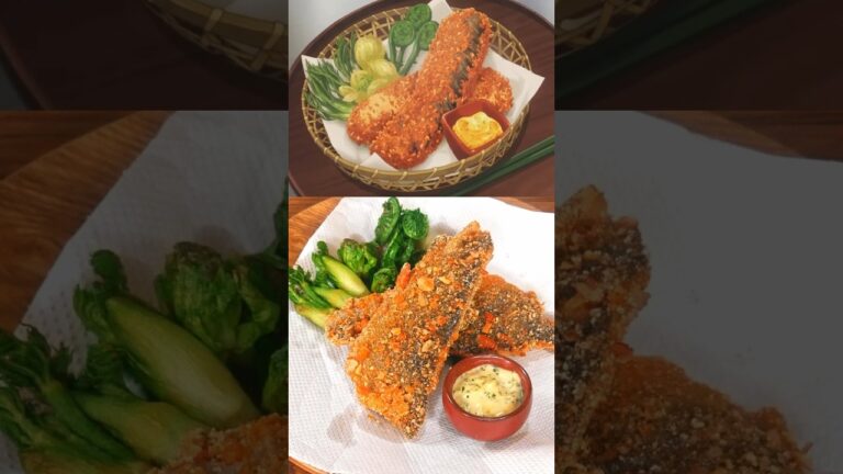 【食戟のソーマ再現】岩魚のお柿揚げ Char Okakiage #アニメ飯 #animefood #foodwars