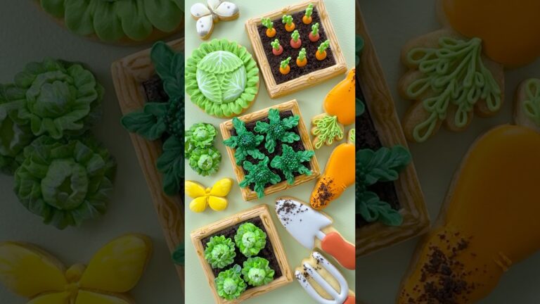 ほろ苦い土で育った甘い春野菜はいかが？🥬🥕🥦#アイシングクッキー