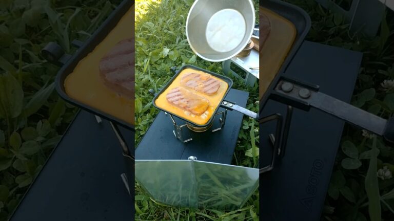 焼きおにぎり(タマゴとランチョンミート)【おにぎらず】