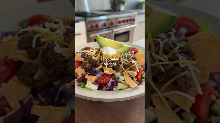 Taco salad nachos ✨