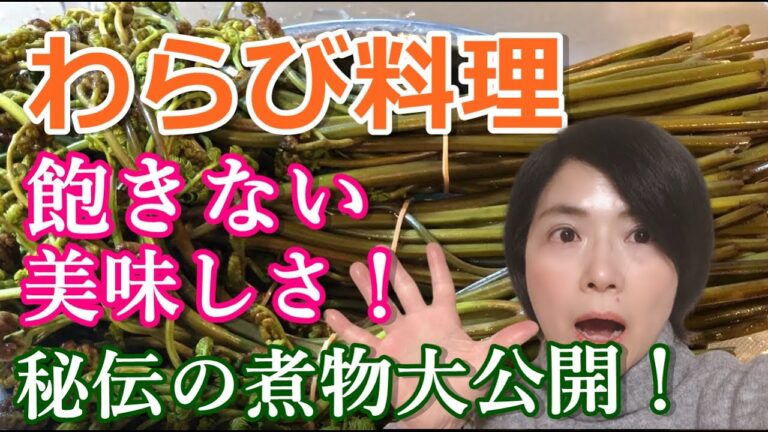 【わらび料理作り方】飽きない味・秘伝の煮物大公開！｜田舎の古民家暮らし