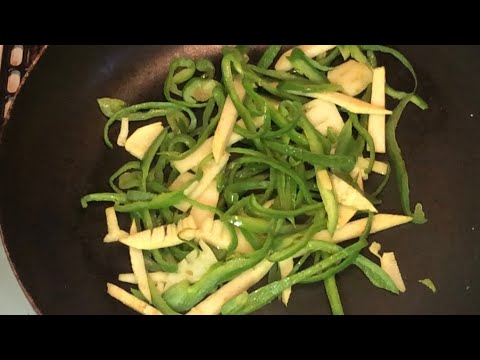 【リアルな夕食 船橋支店】ウチの無限ピーマンの作り方です。【音声付】