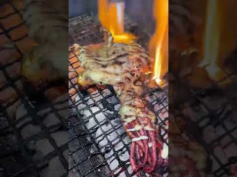 Squid Mayonnaise【１minute Camping Cooking】#shorts