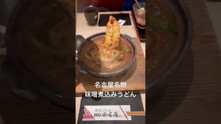 【絶品】山本屋の味噌煮込みうどん#観光#名古屋#味噌煮込みうどん#山本屋#名古屋グルメ#名古屋旅行#vlog