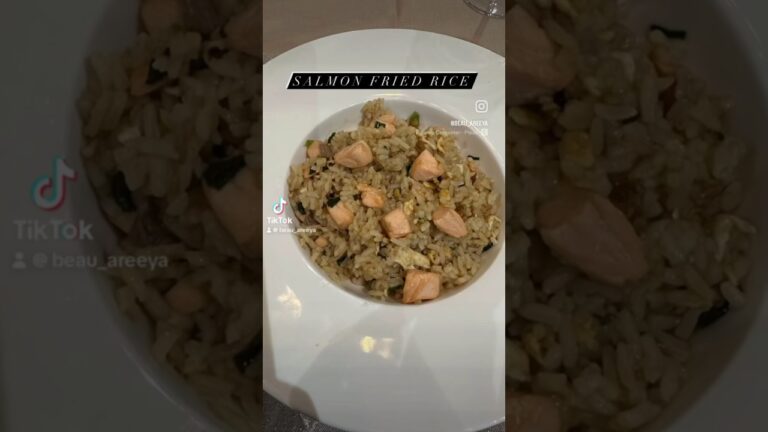 Salmon Fried Rice 鮭チャーハン #salmonfriedrice #salmonrice #friedrice #streetfriedrice #鮭チャーハン