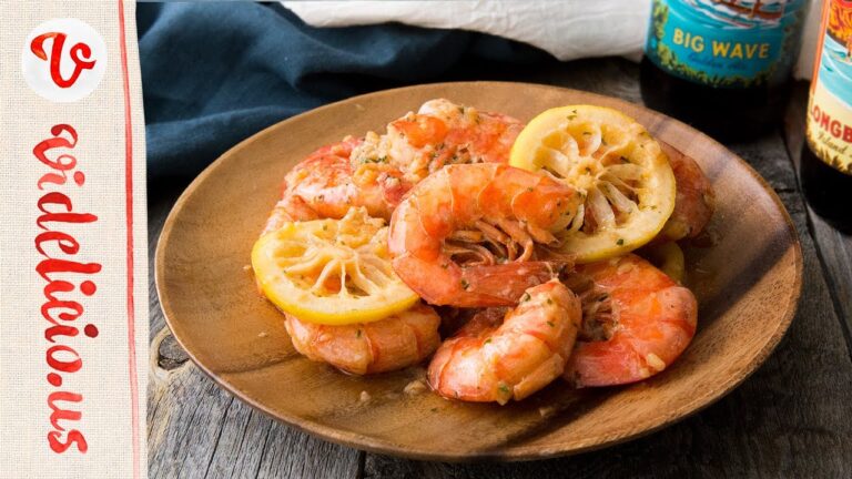 ハワイのB級グルメ！レモンバターのガーリックシュリンプ｜How to make Lemon Butter Garlic Shrimp