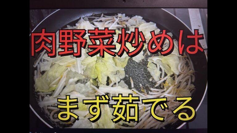 料理初心者でも簡単に美味しく作れる肉野菜炒め