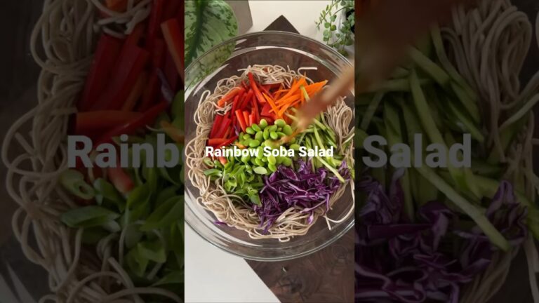 Rainbow Soba Salad✨