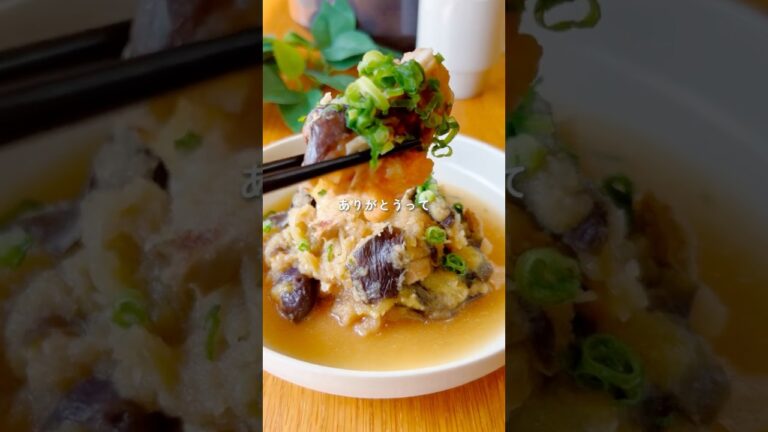 【ペロッと完食】鶏肉となすのみぞれ煮　#炊飯器レシピ #簡単レシピ #今日の晩ごはん #ズボラ飯 #料理 #大根レシピ #時短レシピ #なすレシピ #鶏もも肉レシピ #shorts
