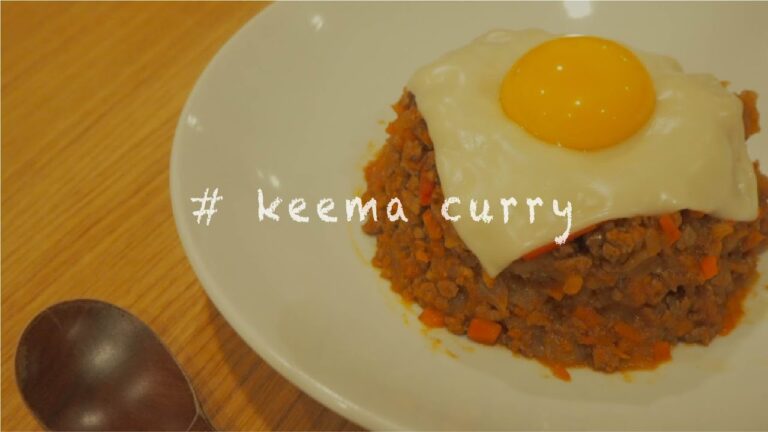 【水もルーも使わない】野菜の旨味凝縮！無水キーマカレー