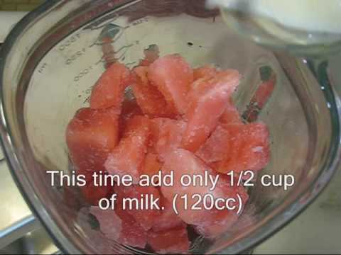 How to make watermelon smoothie:スイカスムージーの作り方