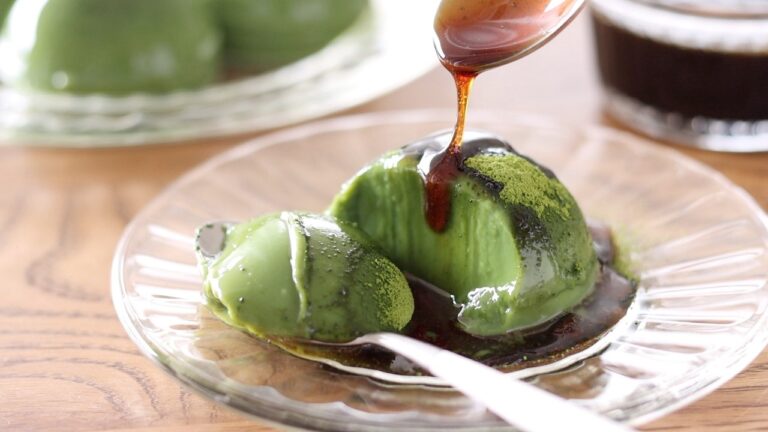 濃厚抹茶ミルクプリン＆黒蜜シロップの作り方：生クリーム・卵なし｜HidaMari Cooking