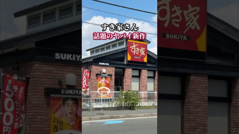 すき家さん、話題のヤバイ新作